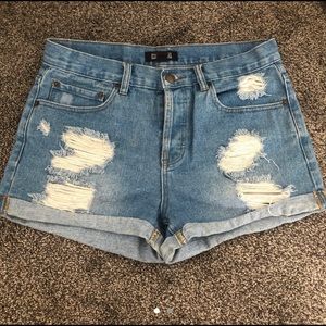 Forever 21 high waisted denim shorts.